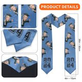 Caricature Funny Character - Personalized Graduation Graduation Stole