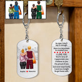 Go Home Safe - Personalized Basketball Stainless Steel Keychain