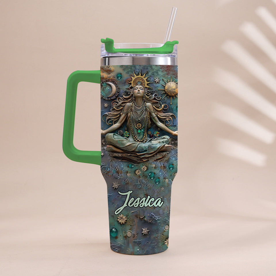 Lose Your Mind Find Your Soul - Personalized Yoga Tumbler With Handle