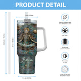 Lose Your Mind Find Your Soul - Personalized Yoga Tumbler With Handle