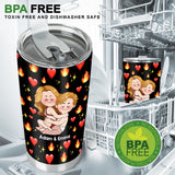 Thanks For Being So HOT - Personalized Couple Tumbler