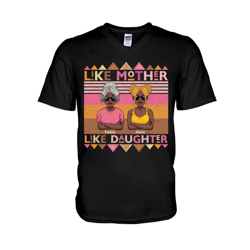 Like Mother Like Daughter - Personalized African American T-shirt And Hoodie