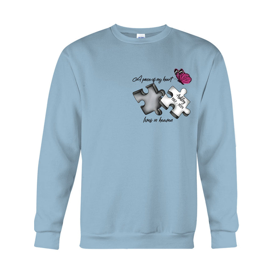 Toujours dans mes pensées, à jamais dans mon cœur - T-shirt et sweat à capuche commémoratifs personnalisés