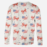 Coquette American Girl - Personalized Independence Day/ 4th of July All Over Shirt