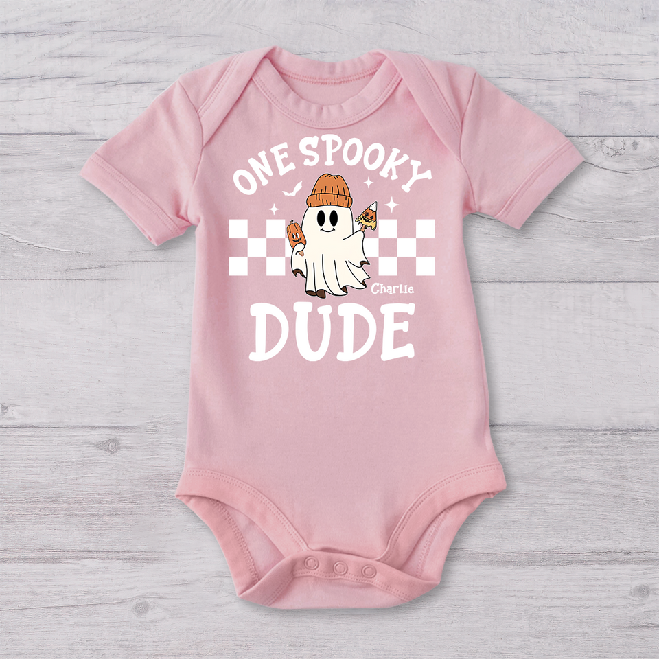 One Spooky Dude - Personalized Kid T-shirt And Baby Onesie