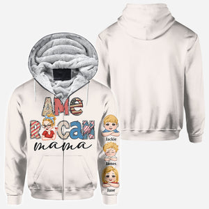 American Mama Any Title Vintage Retro Style - Personalized Mother All Over Shirt