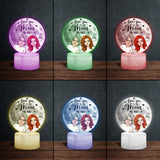 Love You To The Moon & Back - Personalized Mother Shaped Plaque Light Base