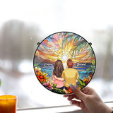 I Love You - Personalized Couple Window Hanging Suncatcher Ornament