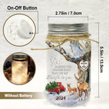God Blessed The Broken Road - Personalized Couple Mason Jar Light