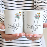 Holding Mom's Hand - Personalized Mother Mug