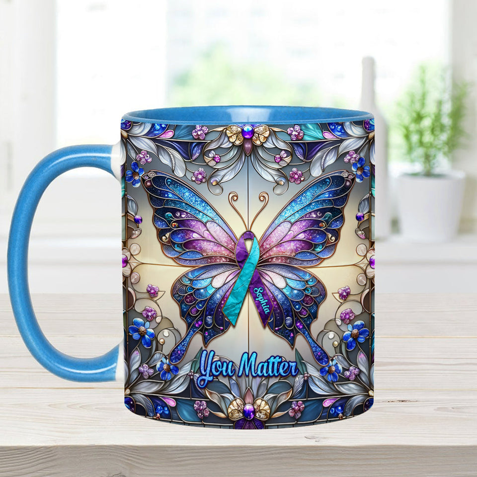 Tu comptes - Mug personnalisé pour la prévention du suicide