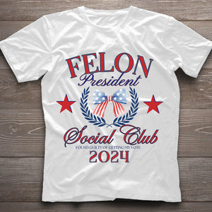 FeI0n President Social Club Tshirt, President Trump Coquette Shirt, President 2024 Shirt, Republican Shirt, America Shirt