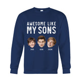 Awesome Like My Children - Personalized Father T-shirt And Hoodie