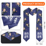 Caricature Funny Character - Personalized Graduation Graduation Stole