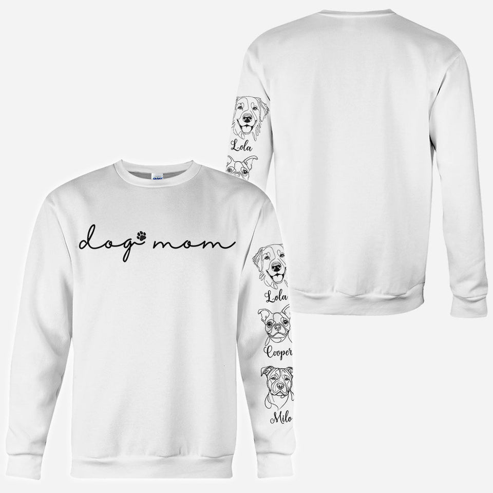 Dog Mom - Personalized Dog All Over Shirt