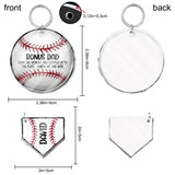 Bonus Dad - Personalized Father Keychain with Charms