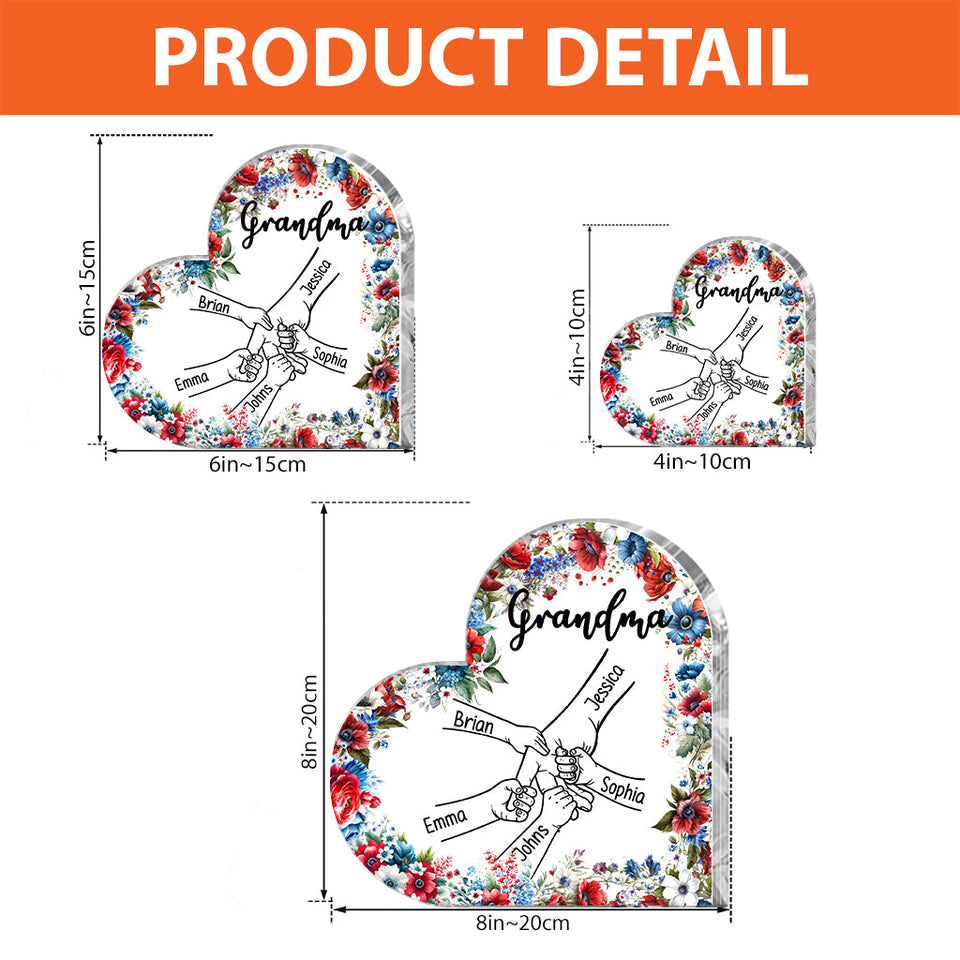 Grandma's Life 4th Of July - Personalized Grandma Custom Shaped Acrylic Plaque