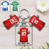 Best Dad Ever - Personalized Father Keychain with Charms