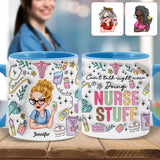 Doing Nurse Stuff - Personalized Nurse Accent Mug