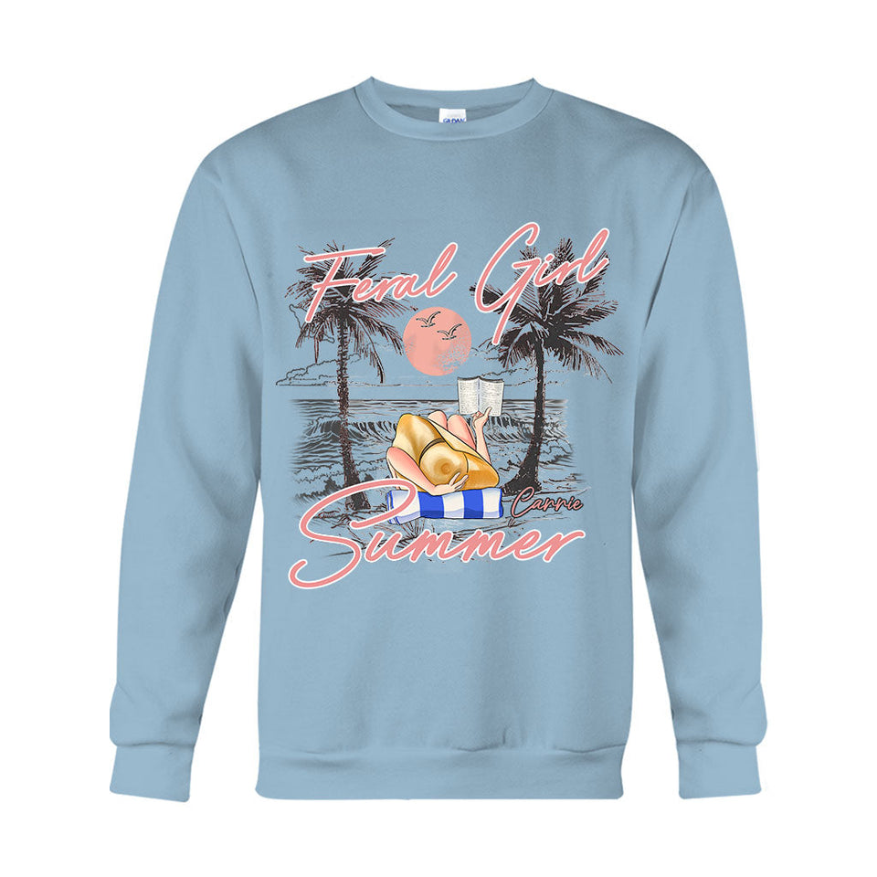 Feral Girl - Personalized Sea Lover T-shirt And Hoodie