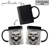 Beautiful White Skeleton - Personalized Skull Mug