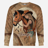 Horse Lovers - Personalized Horse All Over Shirt