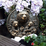 Mama Bear - Personalized Mother Round Shaped Stone