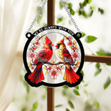 We're Always With You - Personalized Memorial Window Hanging Suncatcher Ornament