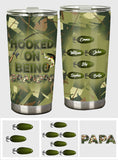 Western Reel Great Dad Camouflage - Personalized Father Tumbler