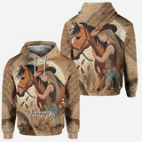 Horse Lovers - Personalized Horse Hoodie and Leggings