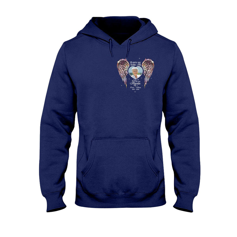 Ailes commémoratives Tes ailes étaient prêtes, mais mon cœur ne l'était pas - T-shirt et sweat à capuche commémoratifs personnalisés