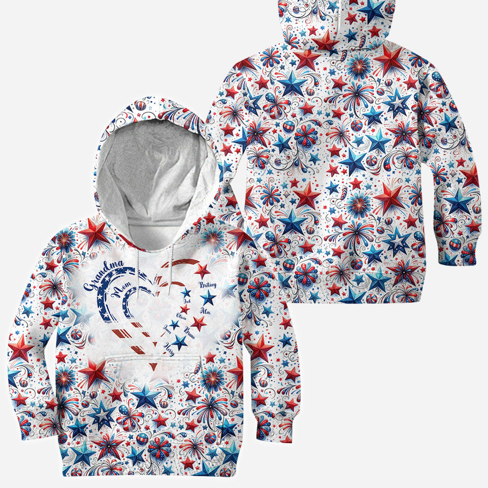 American Grandma - Personalized Grandma All Over Shirt