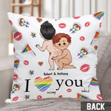 I Love You - Personalized LGBT Support Throw Pillow