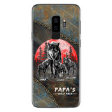 Papa Wolf Pack - Personalized Father Phone Case