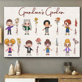 Grandma's Garden - Personalized Grandma Canvas And Poster