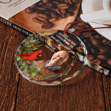 I'm Always With You - Personalized Memorial Round Shaped Glass Ornament