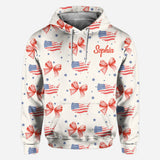 Coquette American Girl - Personalized Independence Day/ 4th of July All Over Shirt