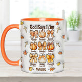 God Say I Am - Personalized Christian Accent Mug