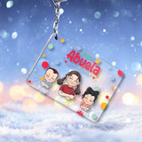 Esta Abuela Pertenece A - Personalized Grandma Transparent Keychain