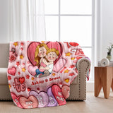 I Love You - Personalized Couple Blanket