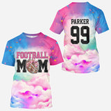 Football Mom - Personalized Football All Over Shirt