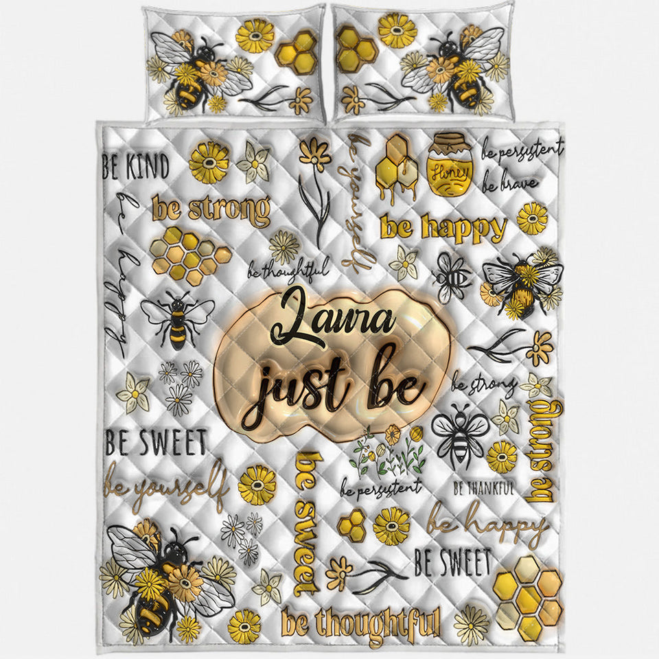 Just Bee Happy - Personalized Quilt Set