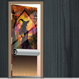 Beautiful Witch - Personalized Witch Door Sticker