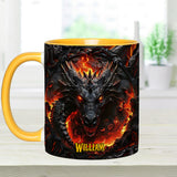 Love Dragons - Personalized Dragon Accent Mug