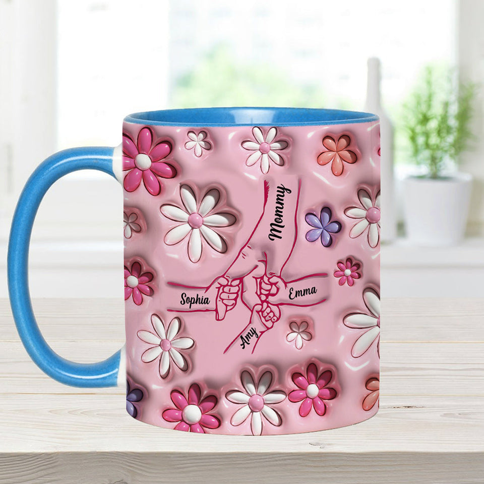 Holding Hands - Personalized Mother Accent Mug
