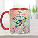 This Grandma Mom Belongs To - Personalized Grandma Accent Mug