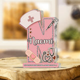Nurse Letter - Personalized Nurse Custom Shaped Acrylic Plaque