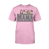 Vintage Checkered Mama Dada Mini Grandma Grandpa - Personalized Mother T-shirt And Hoodie