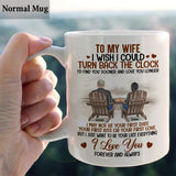 I Wish I Could Turn Back The Clock - Personalized Husband And Wife Mug