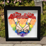 We Got This - Personalized LGBT Support Custom Shaped Flower Shadow Box